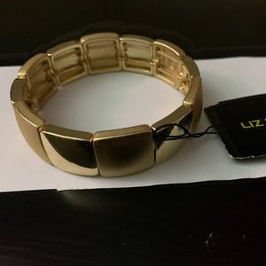 Liz Claiborne Small Stretch Gold Bracelet NWT